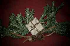 圣诞节装饰使圣诞节树礼物盒子