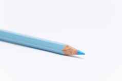 蜡笔彩色的铅笔颜色蜡笔笔光蓝色的