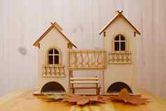 木房子模型背景开始建设房子房子概念