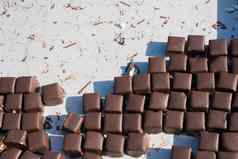 巧克力酒吧手工制作的巧克力健康的糖果