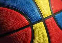 色彩斑斓的篮球