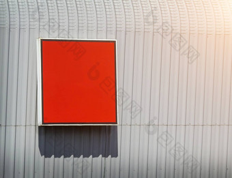 红色的户外广告广告牌模型模板