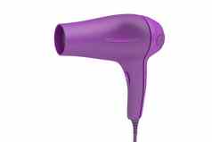 紫色的头发干燥机