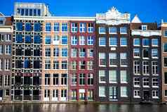 传统的荷兰建筑运河阿姆斯特丹荷兰