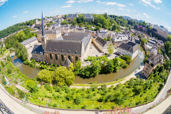 卢森堡全景视图
