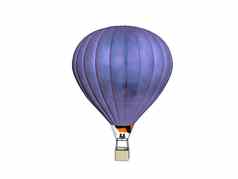 色彩斑斓的热空气气球乘客篮子