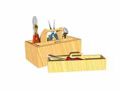木工具盒子工具