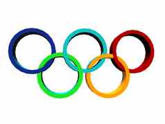 彩色的奥运环
