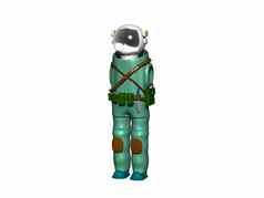宇航员绿色宇航服