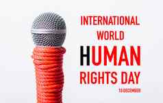 绳子麦克风国际人类权利一天十日