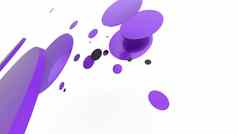紫罗兰色的金属不透明的圈气缸彩色的背景摘要背景图形设计透明的玻璃形状渲染插图