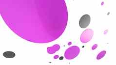 紫色的金属不透明的圈气缸彩色的背景摘要背景图形设计透明的玻璃形状渲染插图