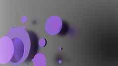 紫罗兰色的金属不透明的圈气缸彩色的背景摘要背景图形设计透明的玻璃形状渲染插图