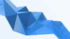 蓝色的摘要现代波水晶背景多边形行三角形模式形状壁纸插图低聚多边形设计未来主义的网络网络概念