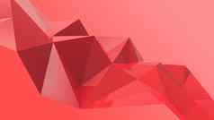 红色的摘要现代波水晶背景多边形行三角形模式形状壁纸插图低聚多边形设计未来主义的网络网络概念