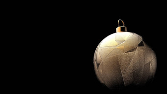 橙色圣诞节球黑色的背景色彩斑斓的圣诞节球圣诞节树圣诞节玻璃金属塑料球集团装饰物挂假期装饰模板渲染插图