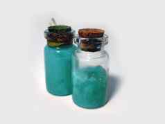 药水Azure液体炼金术集烧瓶小玻璃瓶彩色的液体游戏角色玩魔法药水软木塞塞拉普瓶药水颜色瓶
