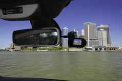 行车记录仪车相机视图曼哈顿纽约城市美国