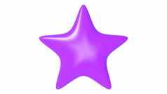 紫罗兰色的明星颜色背景渲染插图金明星溢价评论