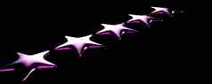 紫色的明星颜色背景渲染插图金明星溢价审查