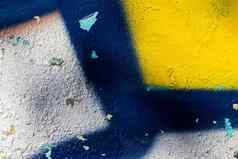 片段色彩斑斓的涂鸦画混凝土墙摘要城市背景设计