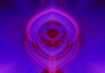 美丽的摘要交织在一起纤维形成形状闪耀火焰花相互<strong>关联</strong>的心蓝色的栗色粉红色的紫色的颜色插图