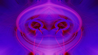 美丽的摘要交织在一起纤维形成形状闪耀火焰花相互关联的心蓝色的栗色粉红色的紫色的颜色插图