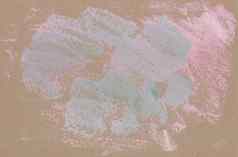 手绘纹理单型污渍粉红色的光绿色油漆棕色（的）工艺纸