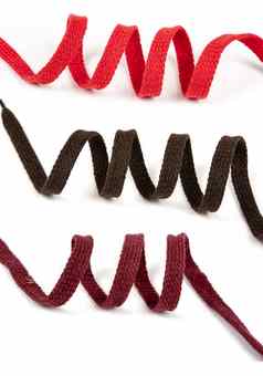 红色的色彩斑斓的旋度螺旋生态自然棉花平绳花边旋花类海滩绳子套索