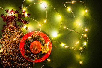 圣诞节灯12月季节作文装饰品