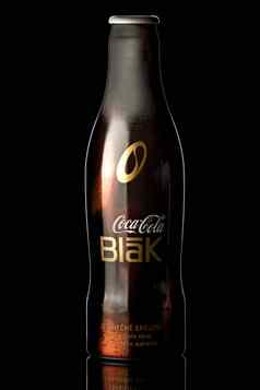 布拉格捷克共和国3月可口可乐布拉克产品拍摄可口可乐布拉克饮料喝结合尾巴咖啡