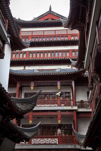 <strong>上海</strong>专业课红色的屋顶豫园万丽花园反射中国