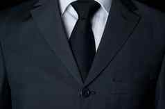 黑暗业务西装领带