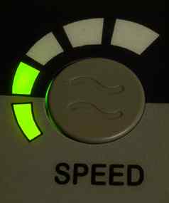 绿色光速度按钮