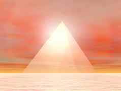 金字塔太阳渲染