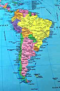 南美国地图