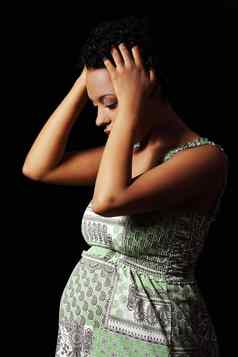 抑郁症压力怀孕了女人