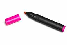 粉红色的萤光笔