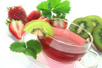 草莓猕猴桃茶
