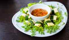 煎蛋卷蔬菜越南食物