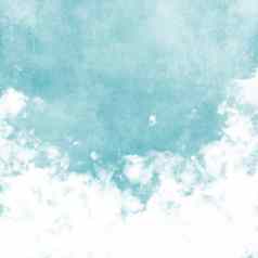 天空雾云变形古董纸背景白