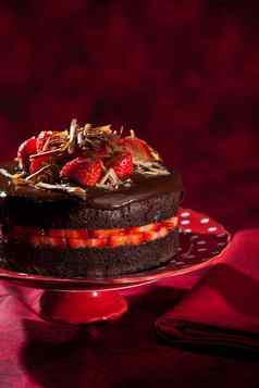 巧克力草莓蛋糕