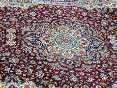 色彩斑斓的波斯地毯伊斯法罕伊朗