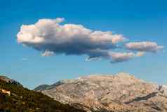 云biokovo山范围达尔马提亚克罗地亚