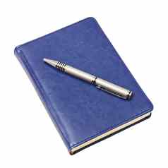 蓝色的日记笔