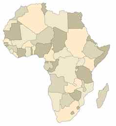 地图非洲