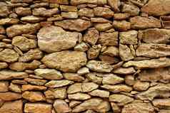 石头砌筑细节巴利阿里群岛岛屿