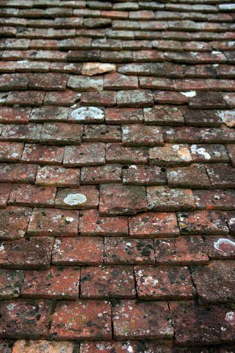 建筑难看的东西岁的屋顶粘土瓷砖
