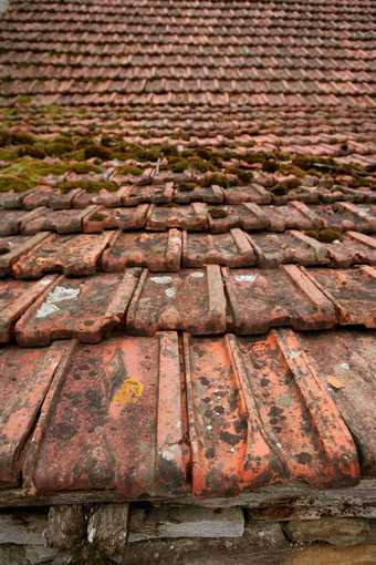 建筑难看的东西岁的屋顶粘土瓷砖