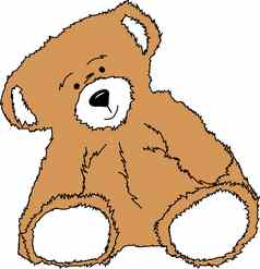 可爱的泰迪熊插图